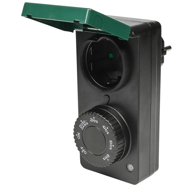 Benson Tijdschakelaar voor buiten - spatwaterdicht - dag/nacht sensor - energiezuinig - 230V - 8A - 1800W