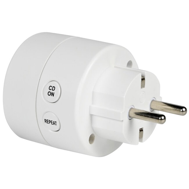 Benson Eenvoudige ronde tijdschakelaar - energiebeheer tot 2800W - programmeerbaar tot 9 uur