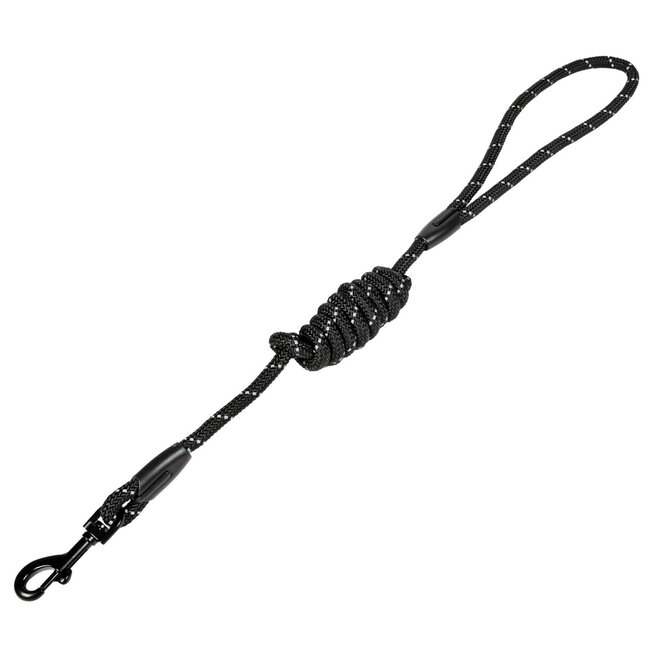 Benson Reflecterende hondenriem - Veiligheid en stijl - 120 cm - Zwart