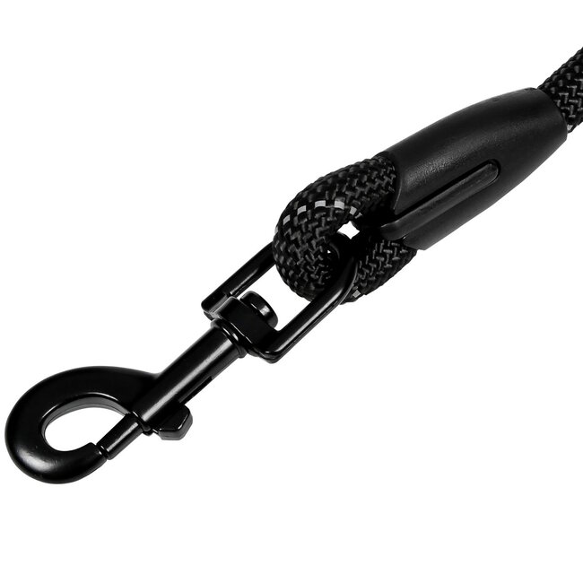 Benson Reflecterende hondenriem - Veiligheid en comfort - 150 cm - Zwart