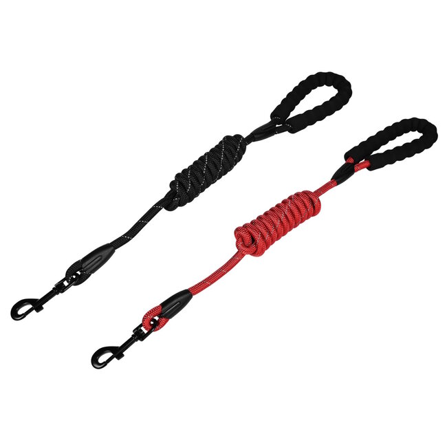 Benson Reflecterende hondenriem - comfort foam handgreep - 12 mm x 200 cm - duurzaam nylon