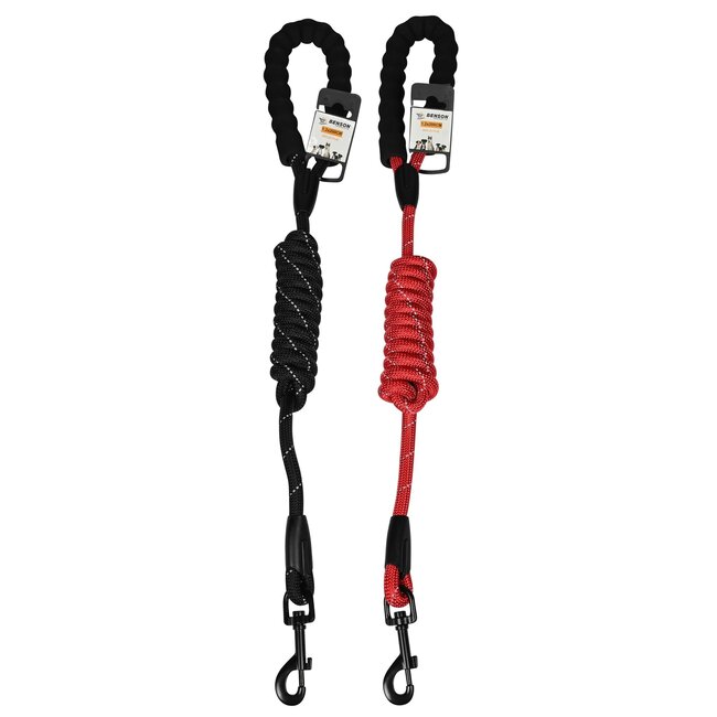 Benson Reflecterende hondenriem - comfort foam handgreep - 12 mm x 200 cm - duurzaam nylon