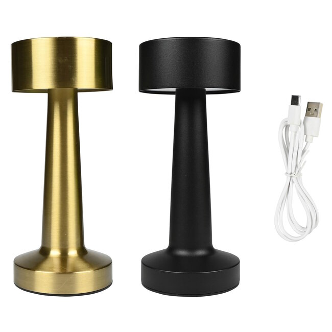 Benson Oplaadbare LED tafellamp - Dimbaar - 3 Kleurinstellingen - USB-aansluiting - Kleurenmix