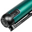 Hofftech Compacte oplaadbare zaklamp met magneetklip - 4 lichtstanden - blauw/groen