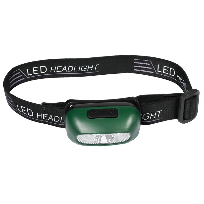 Hofftech Oplaadbare hoofdlamp - sensorfunctie - handsfree - groen