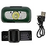 Hofftech Oplaadbare hoofdlamp - sensorfunctie - handsfree - groen
