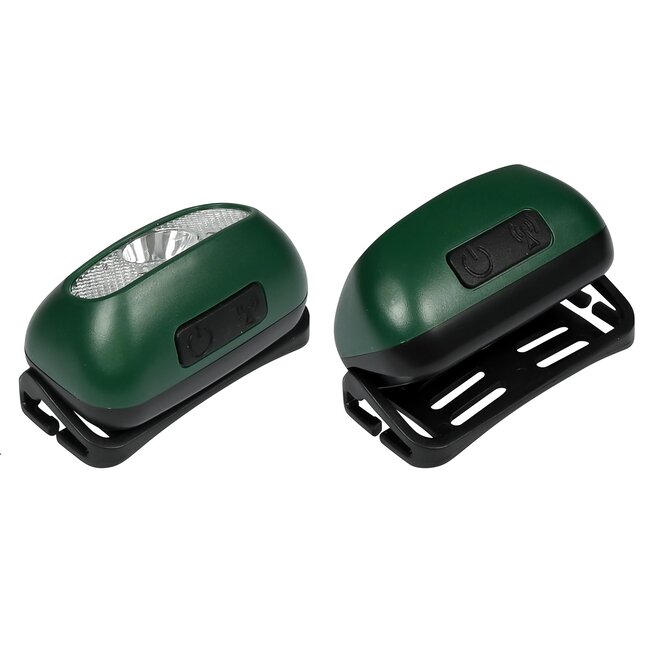 Hofftech Oplaadbare hoofdlamp - sensorfunctie - handsfree - groen