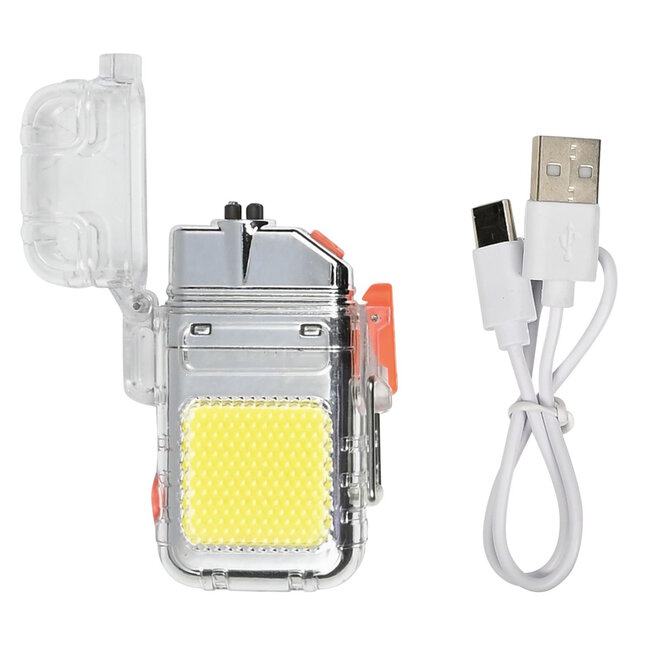 Hofftech Oplaadbare elektrische aansteker - COB LED - Type-C USB - ideaal voor outdoor en noodsituaties