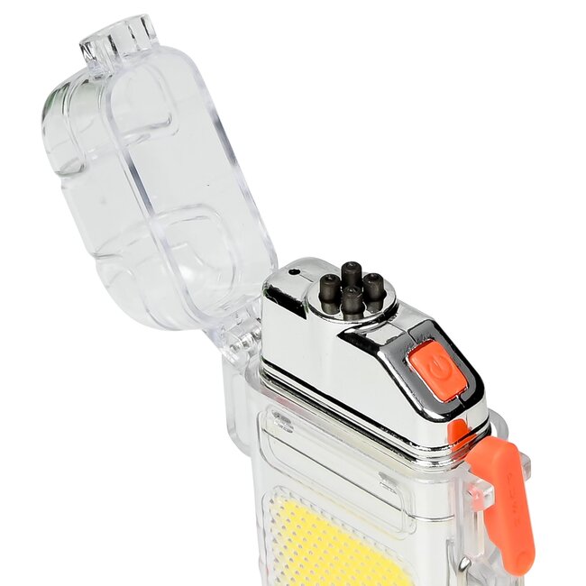 Hofftech Oplaadbare elektrische aansteker - COB LED - Type-C USB - ideaal voor outdoor en noodsituaties