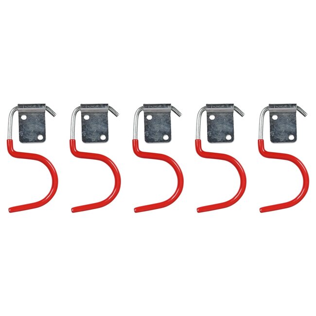 Benson Set ophanghaken - gegalvaniseerd met kunststof coating - 5 stuks - 8,5 x 4,2 cm