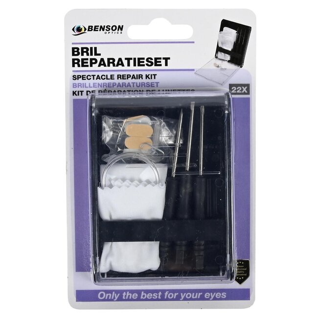 Benson 22-delige brilreparatieset - Compleet voor onderweg en thuis