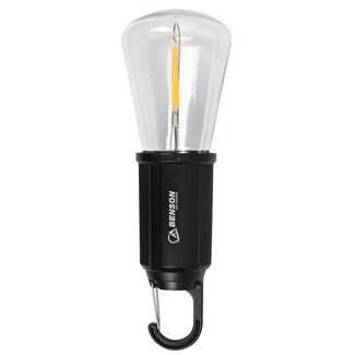Benson Oplaadbare campinglamp met karabijnhaak - 100 lumen - LED - lichtgewicht - Type-C USB