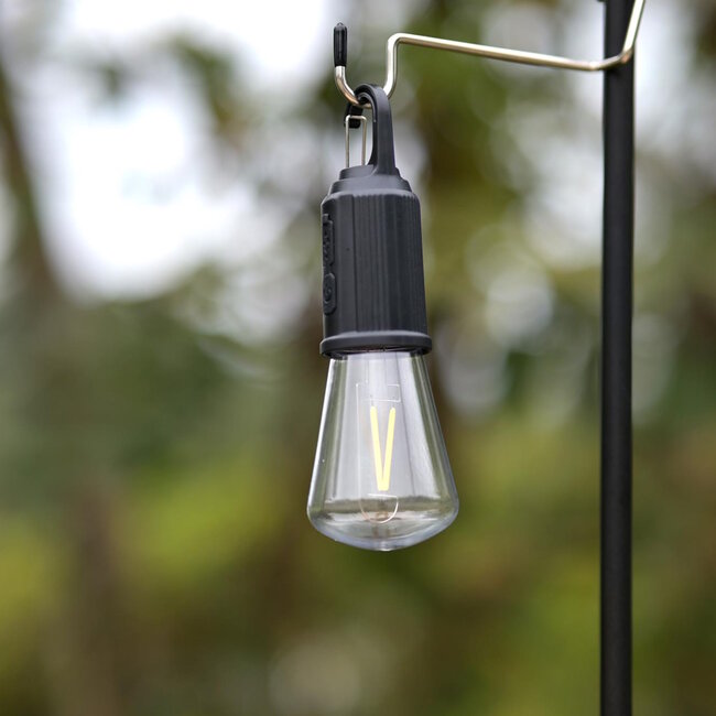 Benson Oplaadbare campinglamp met karabijnhaak - 100 lumen - LED - lichtgewicht - Type-C USB