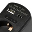 Benson Stopcontact met USB-A en USB-C - Zwart - Modern en Efficiënt - 16A - 5,0V DC - 3,4A