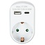 Benson Stopcontact met USB-A en USB-C - Snel opladen - Wit - 16A