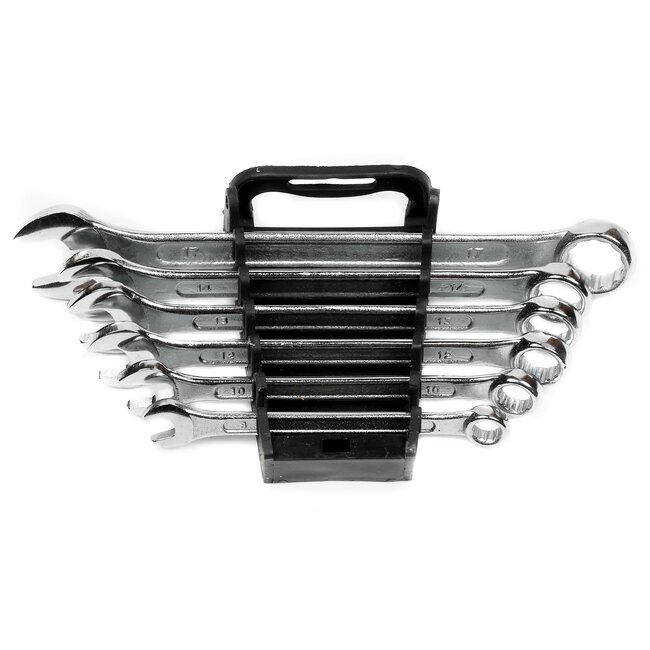 Benson 6-delige ringsteeksleutelset - 8 t/m 17 mm - duurzaam chroom vanadium staal