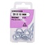 Deltafix Veelzijdige schroefogen - 20 x 10 mm - set van 8 stuks - ideaal voor ophangen plafonds en lampen
