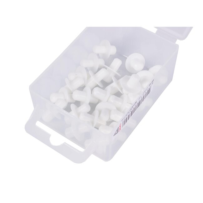 Deltafix Subtiele plankdragers - plastic - 10 x 5 mm - set van 24 stuks