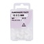 Deltafix Subtiele plankdragers - plastic - 10 x 5 mm - set van 24 stuks