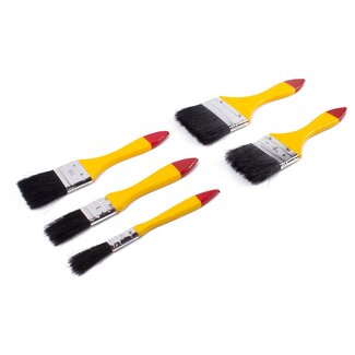 Benson Verfkwast set plat - 5 maten - blisterverpakking - ideaal voor 2 componenten producten