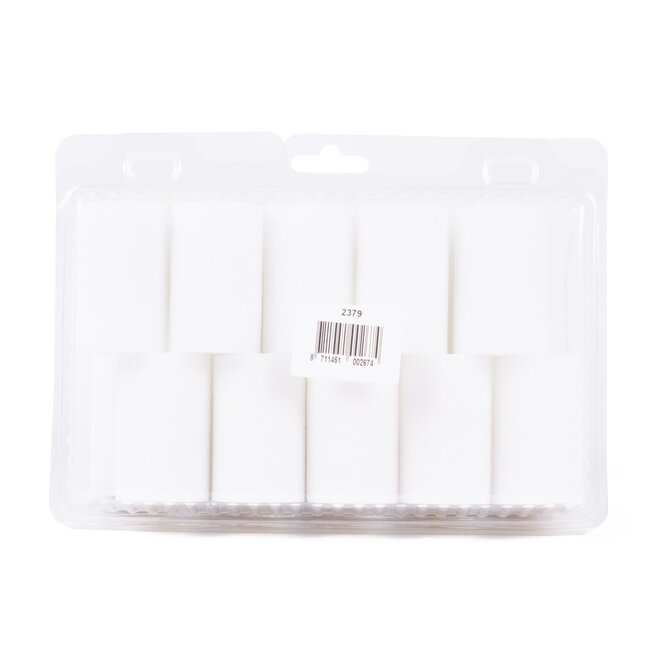 Benson Mini schuimroller set - 5 cm - recht - 20 stuks - Ø 3.5 cm