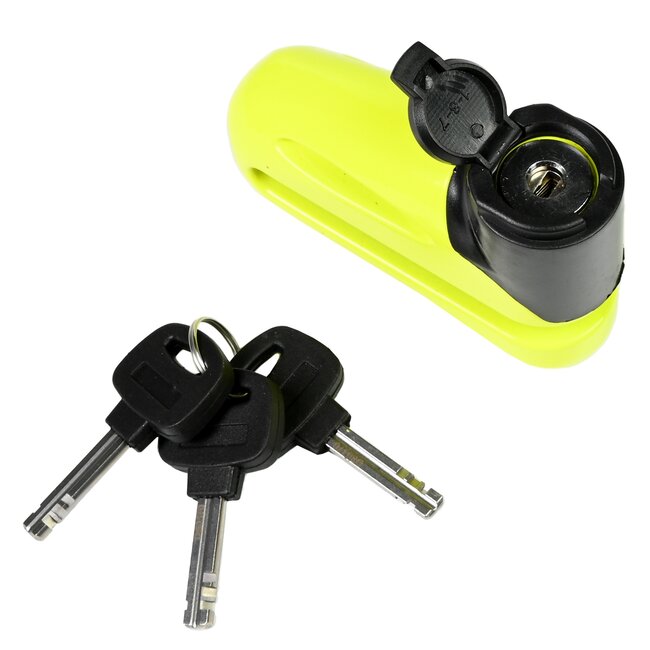 Stahlex Schijfremslot - Gehard Staal - Afgeschermd Sleutelgat - Opvallende Kleur - 10 mm