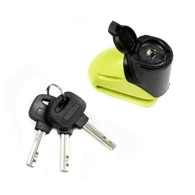 Stahlex Schijfremslot - gehard staal - 5 mm sluitpen - weerbestendig - inclusief 3 sleutels