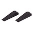 Benson Flexibele deurstopper - PVC - 2 stuks - zwart - 100 kg draagkracht