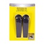 Benson Flexibele deurstopper - PVC - 2 stuks - zwart - 100 kg draagkracht