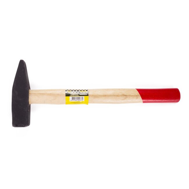 Benson Bankhamer - 400 gram - Glasvezel Steel - 27 cm - Platte Kop - Houten Steel