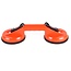 Benson Dubbele zuignaphouder - 50 kg draagkracht - Ø 115 mm - oranje