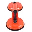 Benson Dubbele zuignaphouder - 50 kg draagkracht - Ø 115 mm - oranje