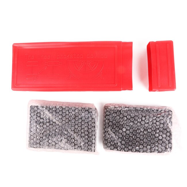 Benson Inklapbare metalen wielkeggen - set van 2 - 105 x 80 mm - oranje gecoat