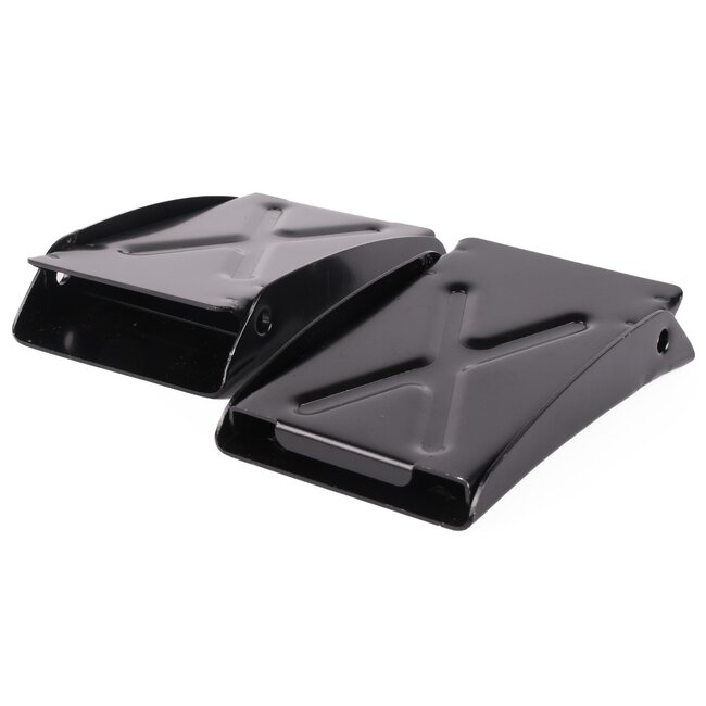 Benson Inklapbare metalen wielkeggen - set van 2 - 105 x 80 mm - oranje gecoat