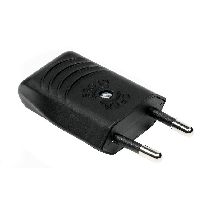 Benson Platte stekker - zwart - 2.5 Ampère - type C