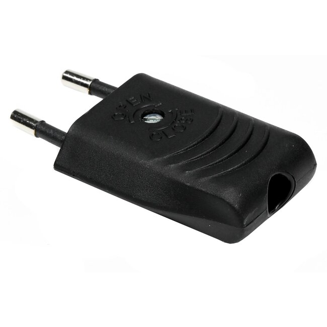 Benson Platte stekker - zwart - 2.5 Ampère - type C