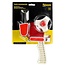 Benson Universele taperoller - ergonomisch - verzinkt mes - grijs/rood