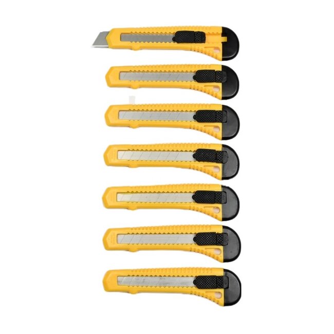 Benson Afbreekmes - Uitschuifmes - Ergonomisch - 18 mm - 7 stuks