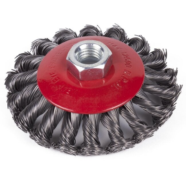 Benson Kegelborstel - Getordeerd Staal - 100 mm - M14 Aansluiting - Zware Reiniging