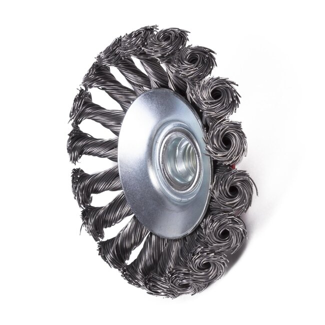 Benson Kegelborstel - Getordeerd Staal - 100 mm - M14 Aansluiting - Zware Reiniging