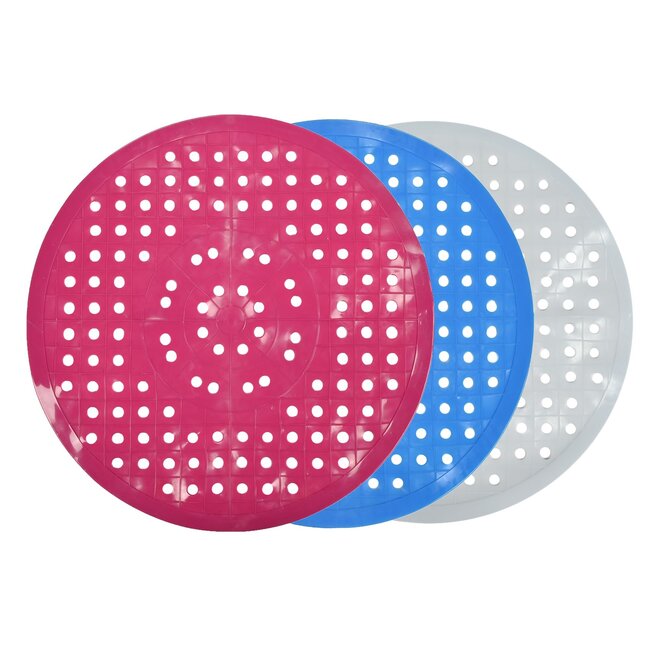 Benson Ronde PVC gootsteenmat - assorti kleuren - 29 cm - per stuk