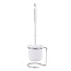 Benson WC borstel met houder - 34 cm - wit - hygiënisch en stijlvol