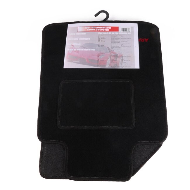 Arrow Team Semi-pasvorm automatten - slijtvaste bescherming - 4-delige set - antislip - eenvoudig te reinigen