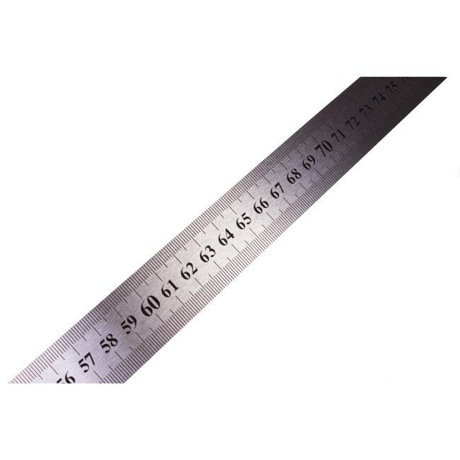 Benson RVS liniaal - 100 cm - Duidelijke schaalverdeling - Ophangoog