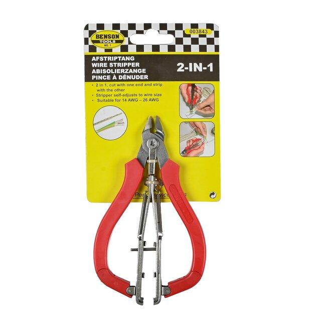 Benson 2-in-1 afstriptang - ergonomisch - rood - veelzijdig en duurzaam
