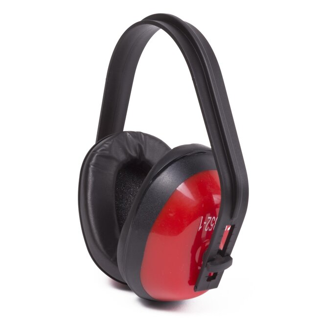 Benson Verstelbare gehoorbeschermer - hoog draagcomfort - lichtgewicht - zwart/rood - SNR 25 dB