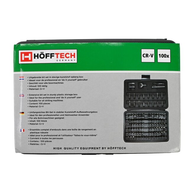 Benson 100-delige schroevendraaierset - uitgebreide bitset - met opbergcase en accessoires