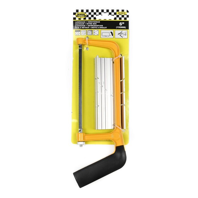 Benson IJzerzaag met verstekbak - Universeel - 150 mm - Voor diverse hoeken en posities