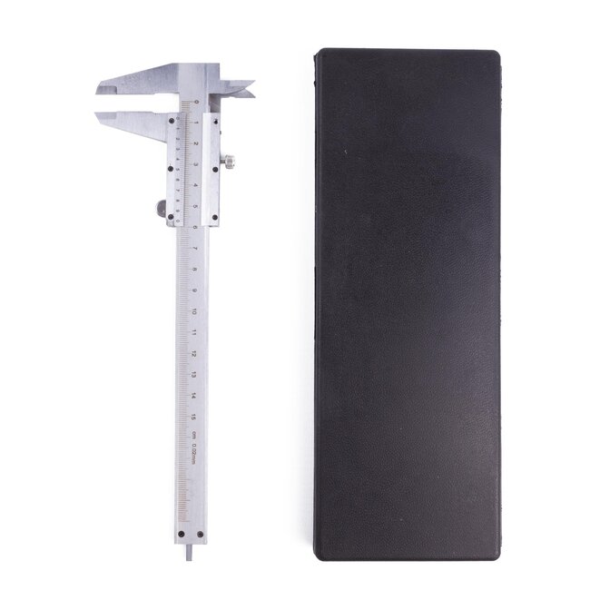Benson Schuifmaat - Metaal - Nauwkeurig tot 0.01 mm - Inclusief Opbergbox - 150 mm
