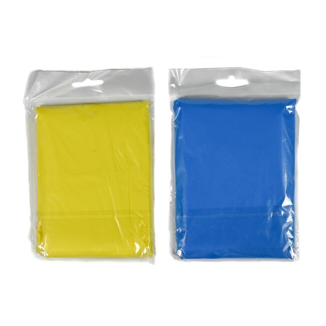 Benson Universele wegwerp poncho - lichtgewicht - transparant - mix kleur